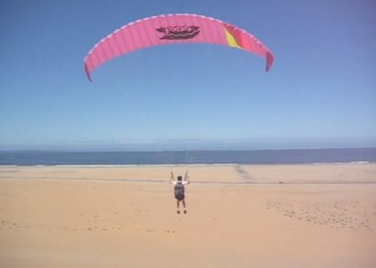 Paragliding off the Dunes