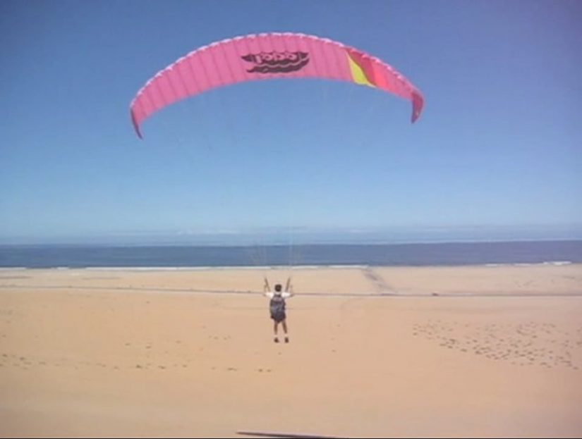 Paragliding off the Dunes