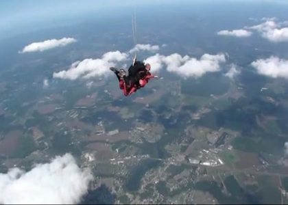 Sky diving