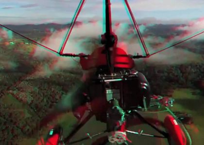 HD 3D Gyroscopic Ultralight Flight anaglyph video