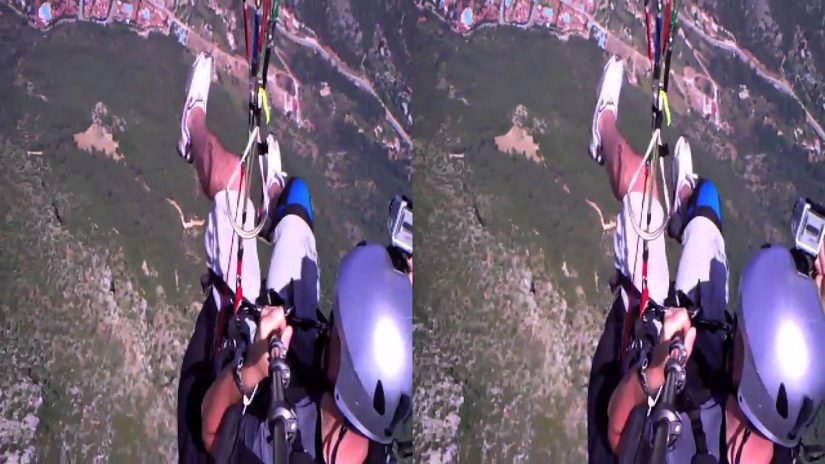 3d paragliding at lDeniz Turkey