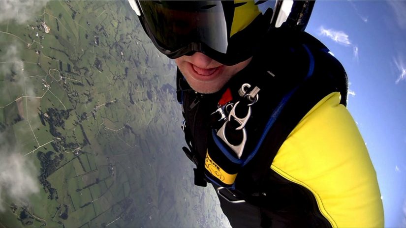 Nitro Circus Sky Dive with Erik Roner and the V.I.O. POV. HD