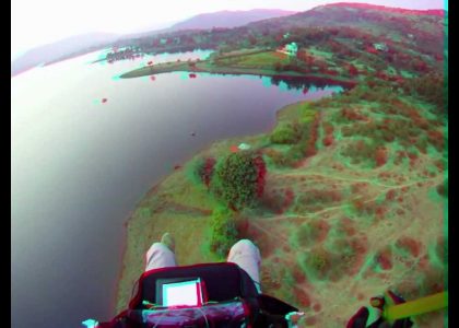 Paragliding at Kamshet in India 3D