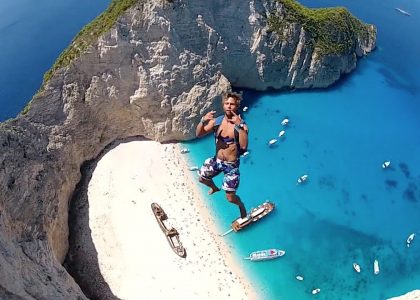 Most Incredible Basejump Site Navagio Beach Greece