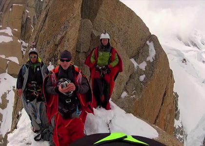 Pt. Durier on Mt. Blanc Worlds Biggest BASE Jump..