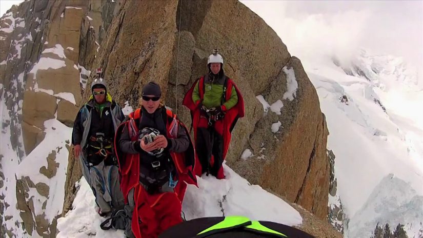 Pt. Durier on Mt. Blanc Worlds Biggest BASE Jump..