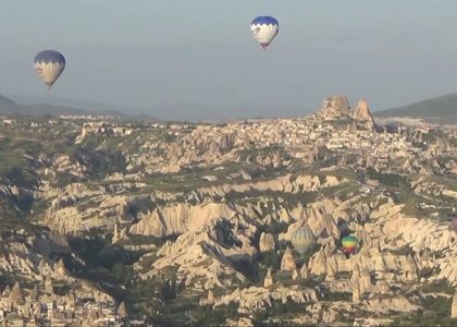 A balloon in Cappadocia