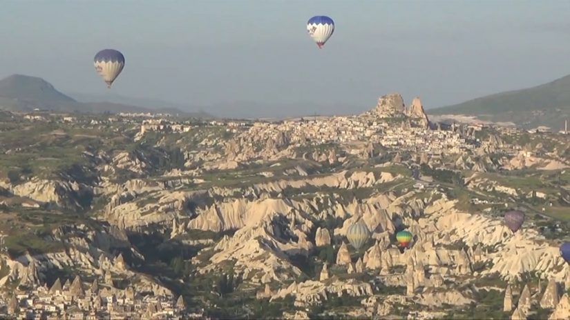 A balloon in Cappadocia