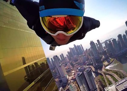 Urban Flight Wingsuit Flying Downtown