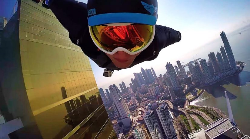 Urban Flight Wingsuit Flying Downtown