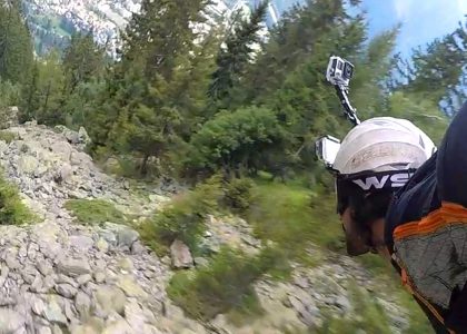 Graham Dickinsons Insane Wingsuit Flight Front Helmet Cam 2 of 3