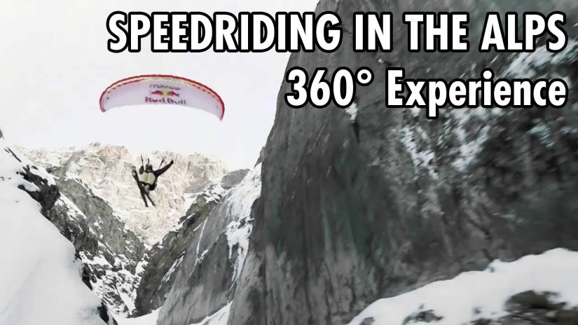 Proximity Speedriding Through Gorges in the Alps 360 POV Experience