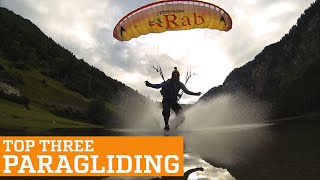 TOP THREE PARAGLIDING SPEEDFLYING AND SPEEDRIDING PEOPLE ARE AWESOME