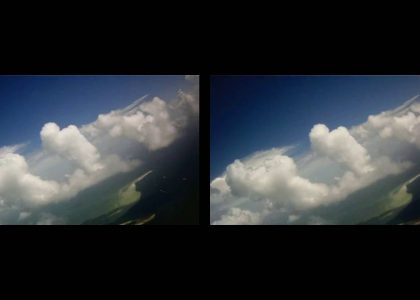 Come fly around the clouds 3D SBS Format Google Cardboard or VR