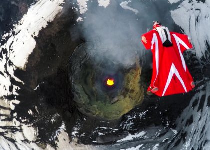 Roberta Mancinos Wingsuit Flight Over An Active Volcano