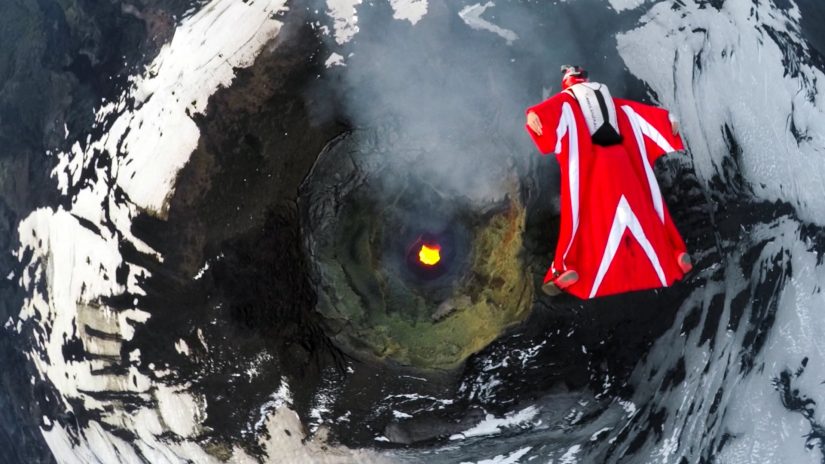 Roberta Mancinos Wingsuit Flight Over An Active Volcano