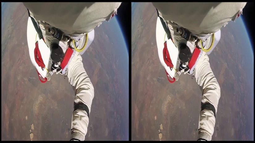 VRin Realidad virtual Flying Space Jumping 3D SBS google cartulina