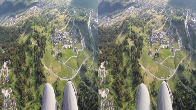 3D Paragliding Alps Mt
