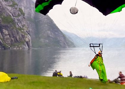 Gray Days In Norway BASE Wingsuit Tracking