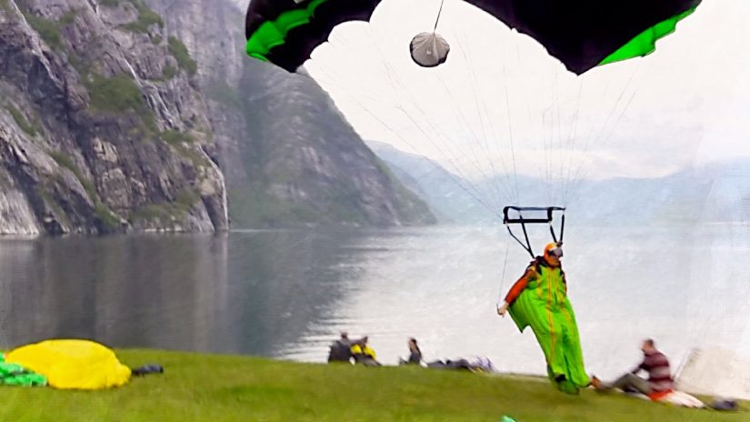 Gray Days In Norway BASE Wingsuit Tracking