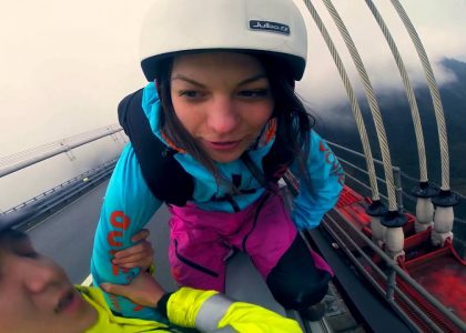 Zero Fox Given Police Grab BASE Jumper But She Jumps Anyways