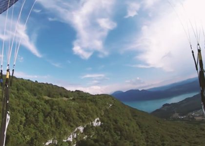 Film VR 360 vol en parapente paragliding