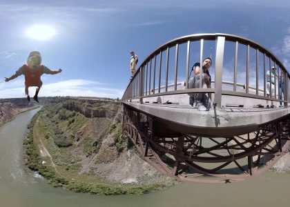 360 Video INSANE BASE Jumping at the Perrine bridge