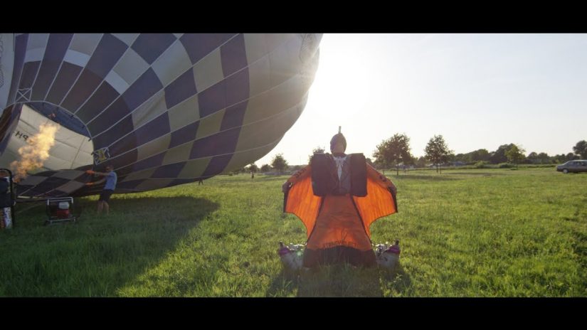 Jet Powered Wingsuit Flight