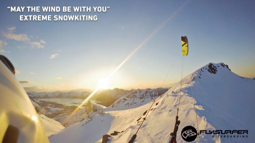 Extreme Snowkiting ... MAY THE WIND BE WITH YOU