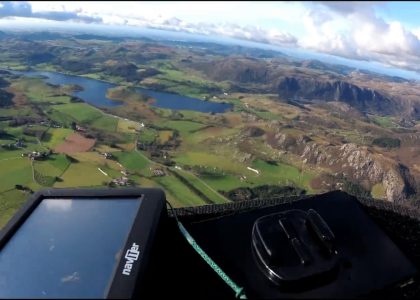 Paragliding from ksnanuten to Nordsen. Sept.29 2019